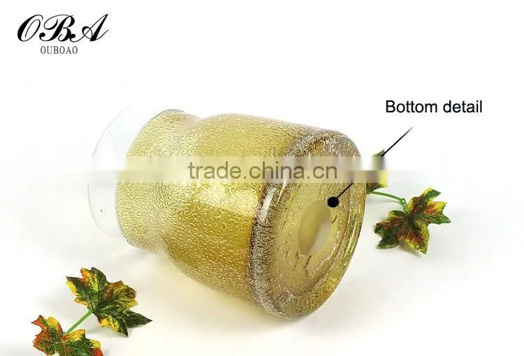 Hand-blown Retro Bubble Glass Vase , Cheap Create Murano Arts Vase for Desktop Decoration