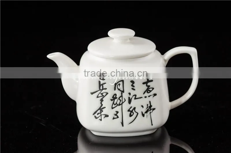 Wholesale Chinese calligraphy ceramic Tea pot