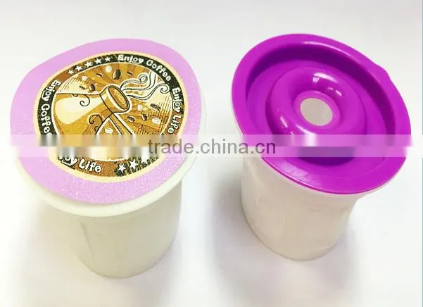 Customized color Keuring k cup/ k-carafe with etching gold mesh hot selling