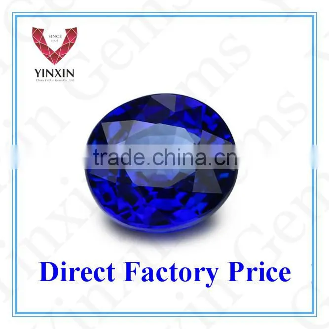 Alibaba wholesale jewellery diamond lab created round blue sapphire #34