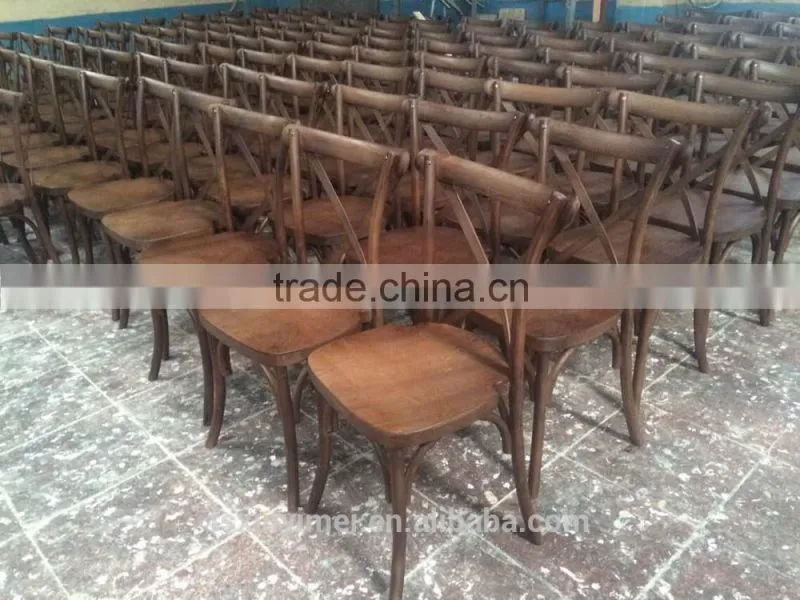 Colourful cross back plastic resin dining chair,metal cross back chair wedding