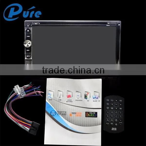Universal Double Din Car DVD Player with USB SD AUX Radio Bluetooth Double Din Car Stereo