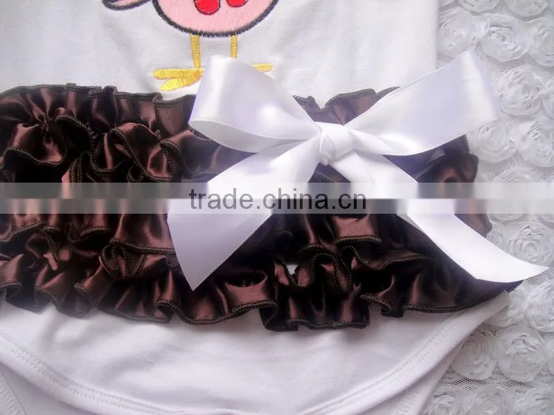 Hot sale Thanks giving item organic cotton baby rompers wholesale