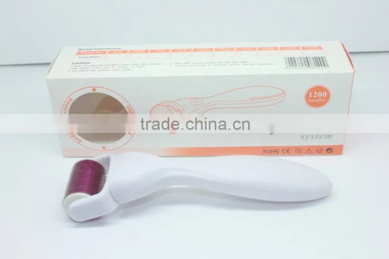 Factory direct stretch mark removal derma roller 1200 needles microneedle skin roller