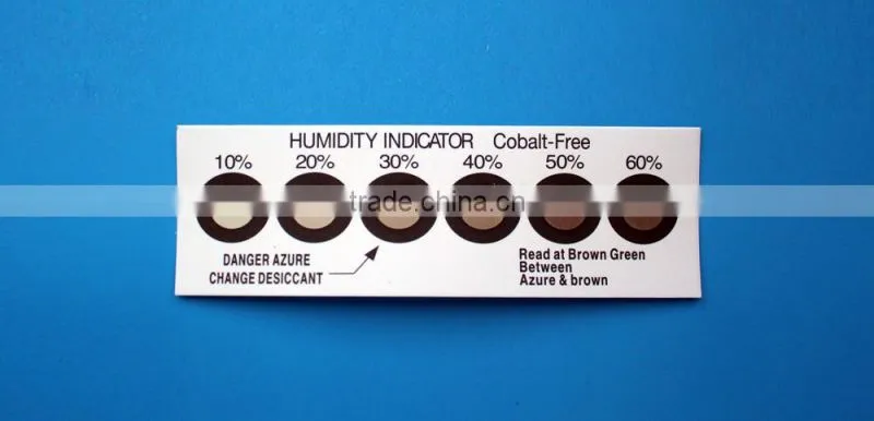 Top Selling 10%-60% 6dots Humidity Indicator Card for PCB Components