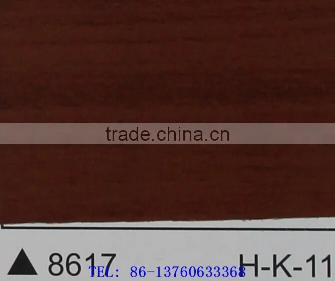 Wood Grain self-adhesion cold laminated Decoration PVC Film item 8617