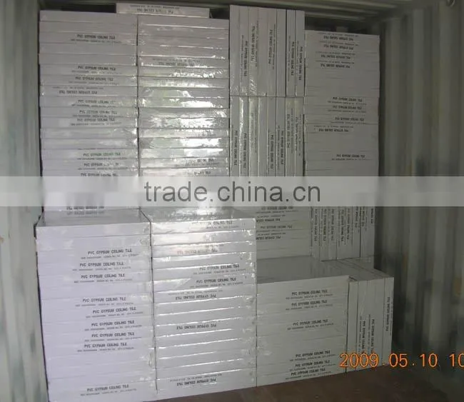 pvc gypsum ceiling board for home insulation
