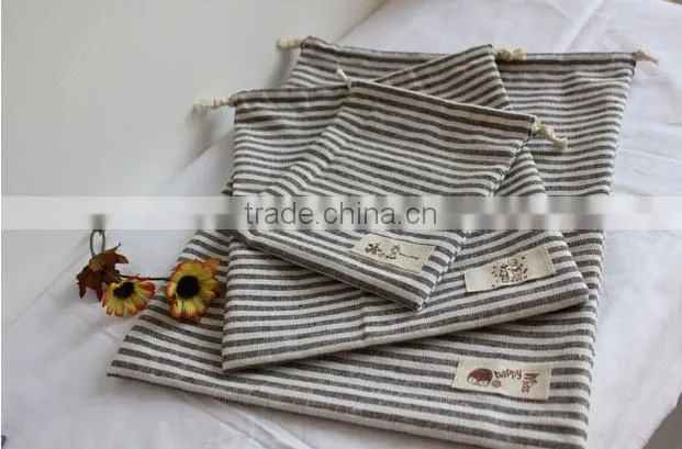 Handwork Cotton Jute 3 Sets Jewelry/Phone/Gift Drawstring Bag (BYSYX5272)