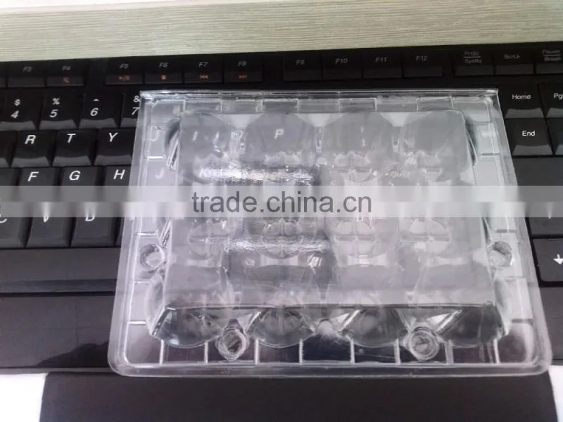 12 Quail eggs clear pet plastic egg carton/quail egg trays/packing quail egg trays