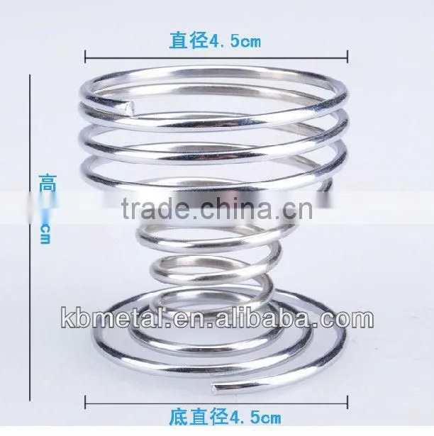 Stainless Steel Spring Shape Egg Holder / Egg Stand / Egg Cups