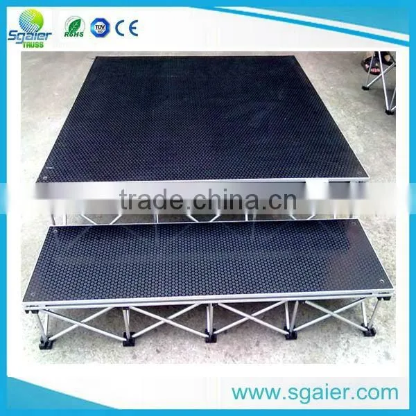 4ft*8ft,3.3ft*3.3ft Aluminum /steel Folding Stage for sale