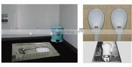 china portable construction site toilet waterless toilet double toilet