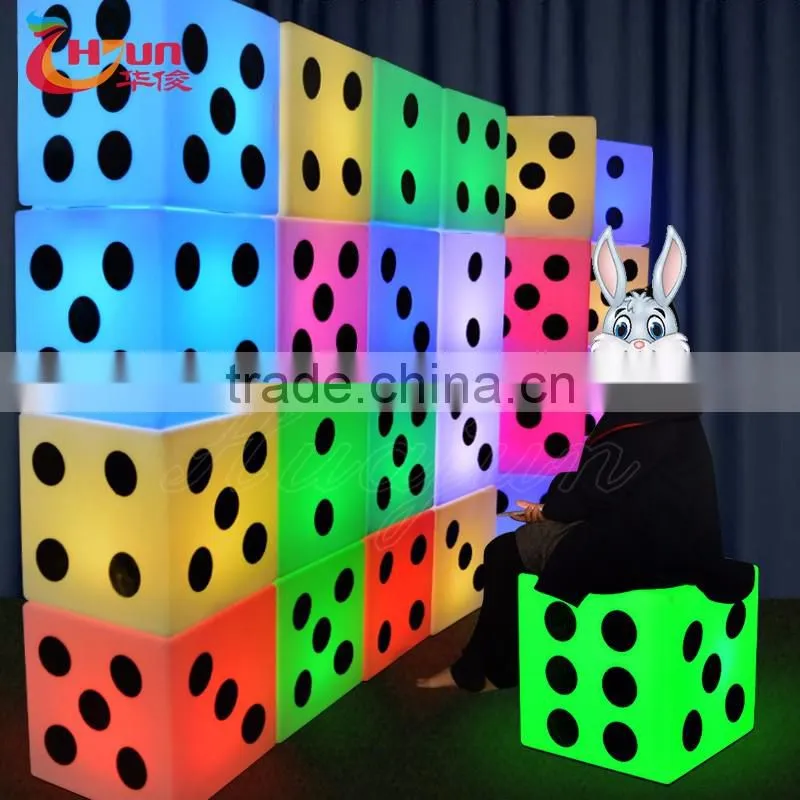 led interactive bar chair for sale & led bar cube stool