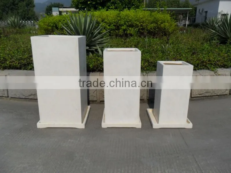 2013 Big Garden Planters Flower Pots Plant Pots Container with Tray QL-13001 3pcs/set