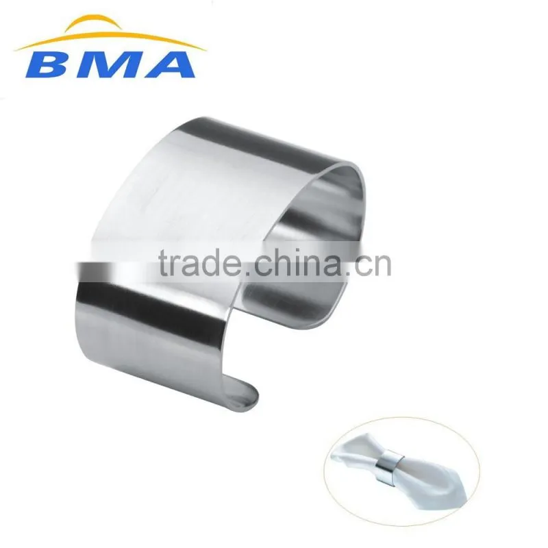 Restaurant Small Square Shape Stainless Steel Napkin Rings