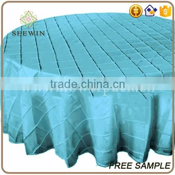 luxury polyester taffeta table cloths for round tables