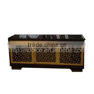Nail salon reception desk Solid wood office table design receptionist table DS-Y070