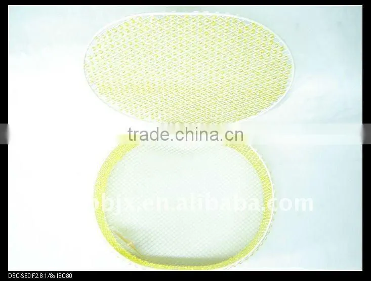 Green pearl wire storage box set with lid
