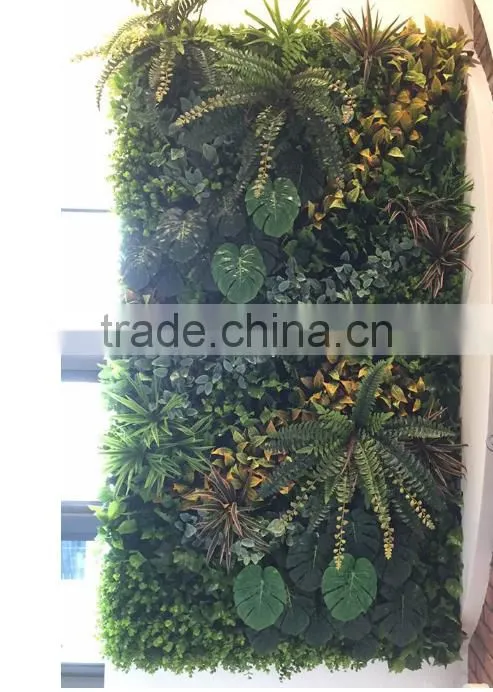 fake plants garden green wall/artificial green wall for sale