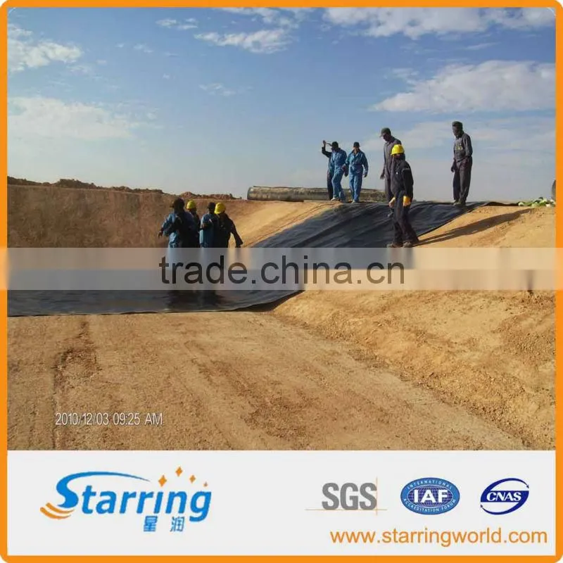 HDPE Plastic Geomembrane for construction for Water Storage