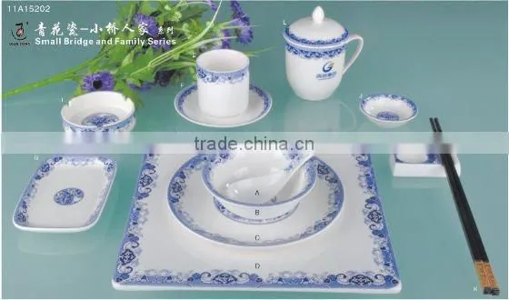 14PCS ceramic flower surface dinnerware tableware set