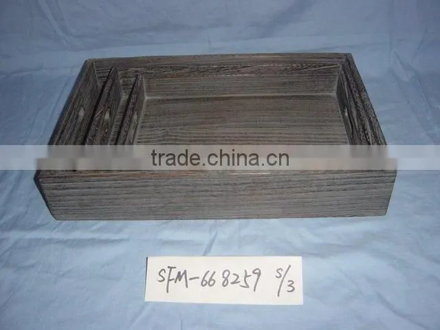 small wooden cutlery tray