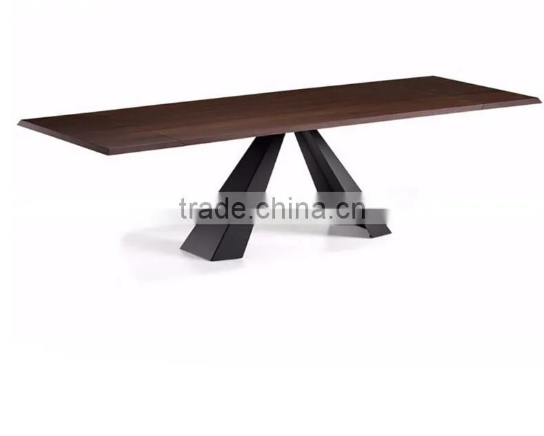 Momoda luxury Italy modern furniture 1PC customized 8-12 chairs extending dining table Dubai middle east dining room furniture
