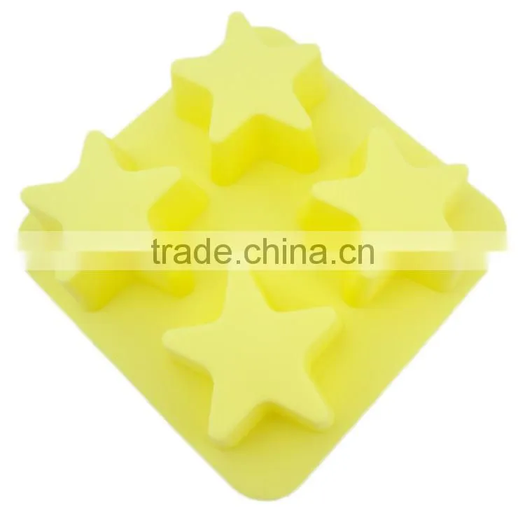 4 cup five star shaped decorative cake pans