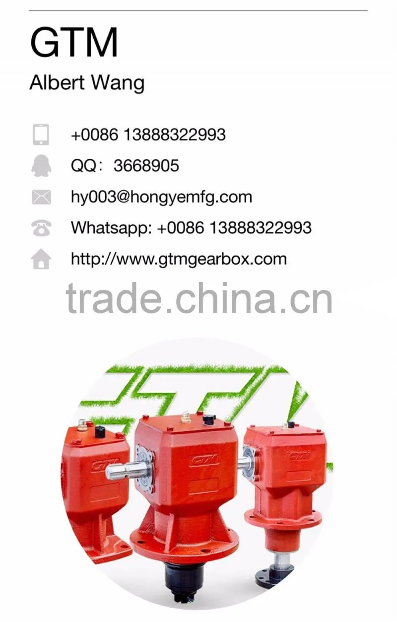 Professional 4:1 ratio gearbox for pesticide sprayer