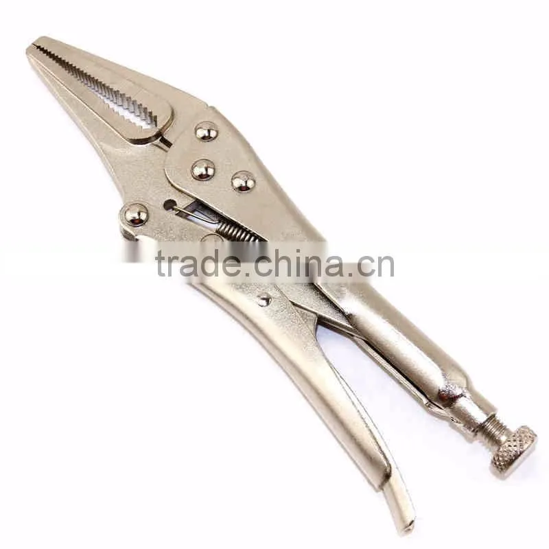 9 -inch Long Nose Locking Pliers with Wire Cutter