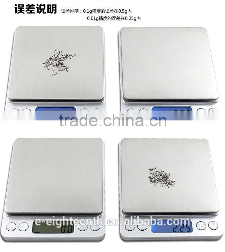 2016 Mini 2kg 2000g/0.1g w/2Trays Electronic Digital Platform Jewelry Weighing Scale