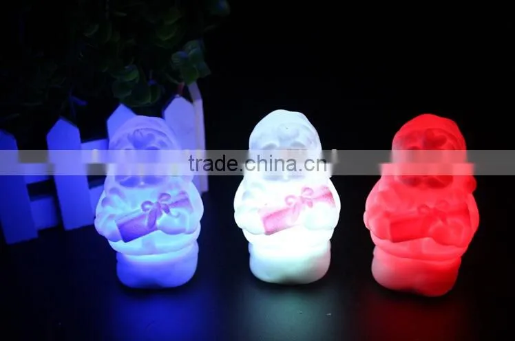 Colorful LED christmas light LED Santa light gifts Nightlight wholesale
