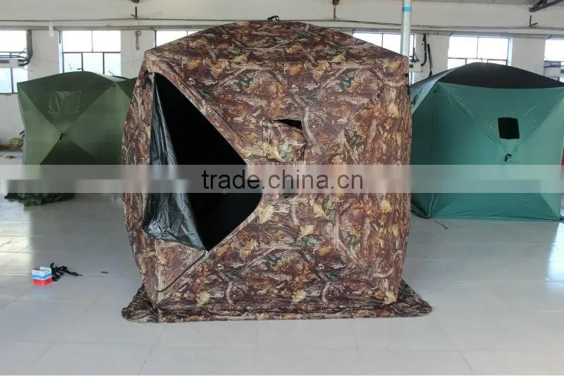 Winter canvas ice fishing tent for camping used