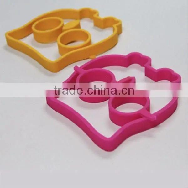 Silicone Rabbit Bunny Egg Mold Shaped Fried Breakfast Funny Cooking Tool kitchen