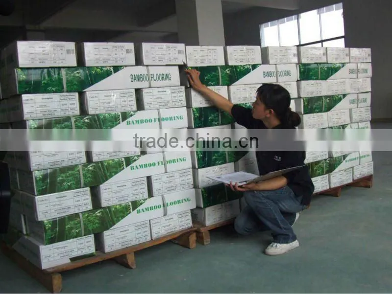 Teak Wooden Grainy 3-layer parquet Indoor Horizontal Bamboo Flooring
