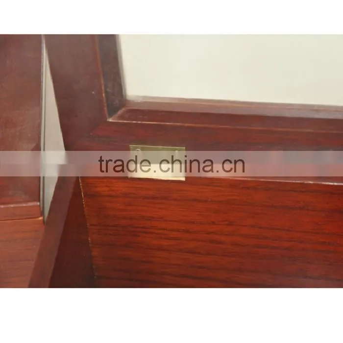 Factory Price Wooden Tea Box With Glass Top, Glass Lid Wooden Tea Box, Handmade Wooden Tea Box