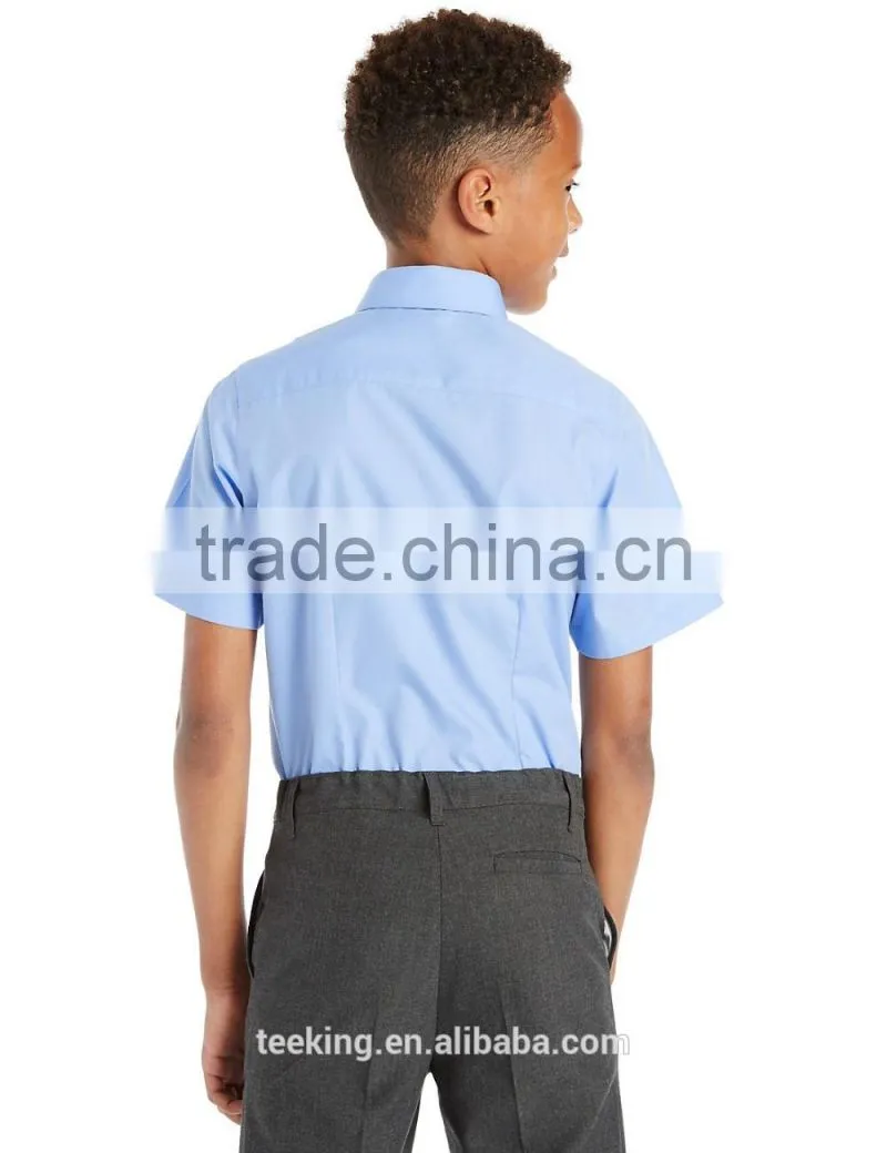 Custom Made cotton Middle School Uniform Shirts