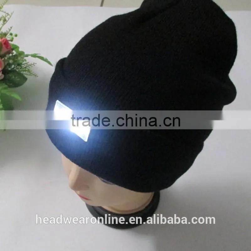 Cap Factory Acrylic Material Led Light Ski Beanie Hats