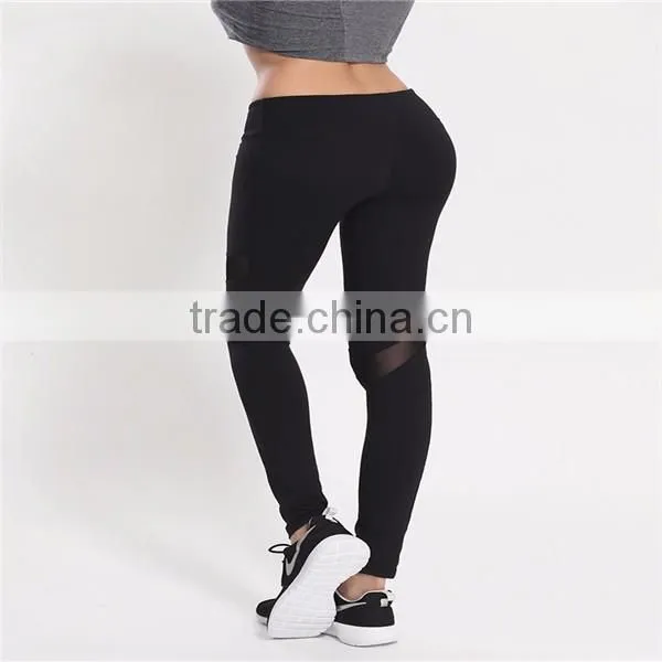 Factory wholesale custom design mesh yoga pants women's sportswear yoga wear