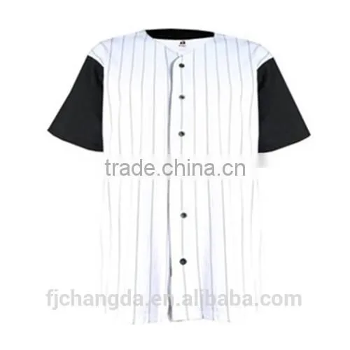 Custom sportswear for mens black baseball jersey plain