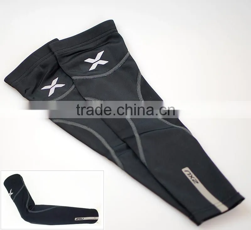 Sublimation arm sleeves sport with silicon gripper on top of sleeves