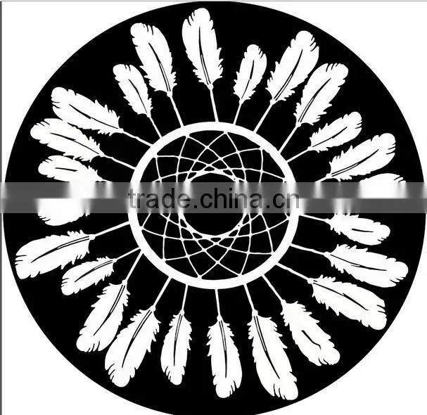 2017 New fashion 150cm microfiber customized printed roundies beach towel