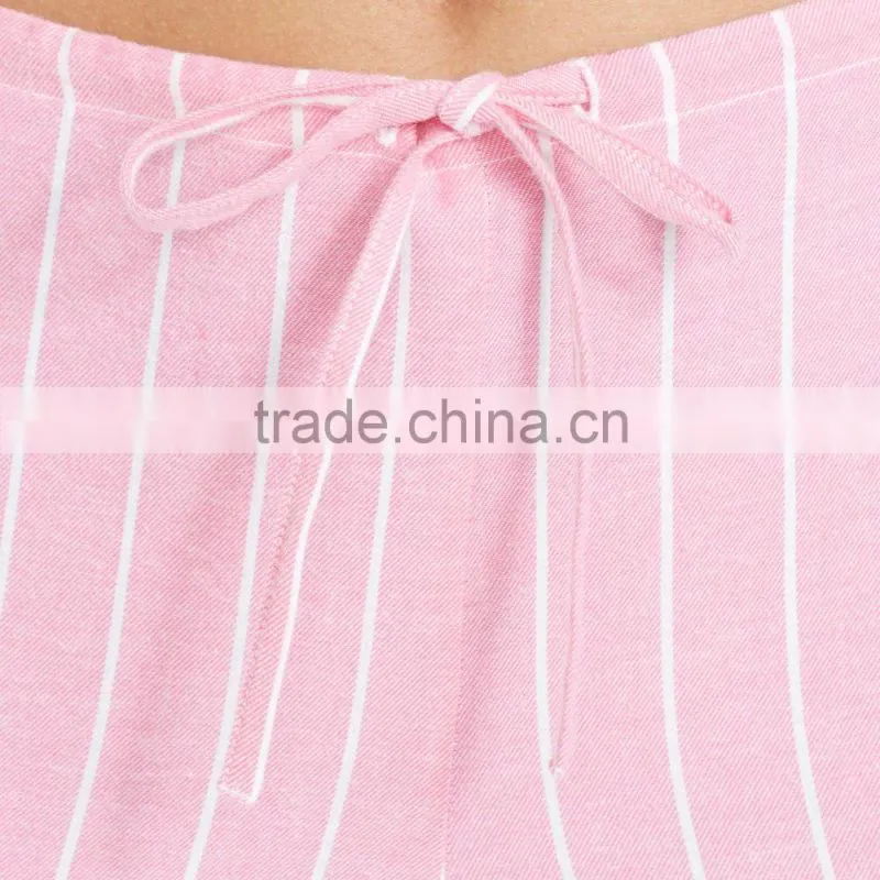 Women's pink and white the striped pajamas