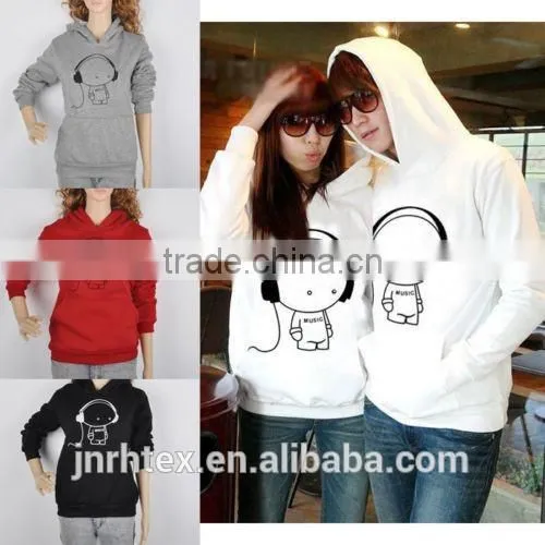 Men/Women Couple Warm Lovers Sweater Hoodie Cartoon Coat Sweatshirt
