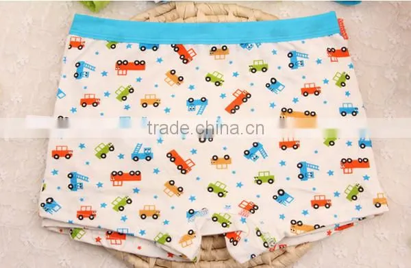 high quality cute cartoon car printed cotton baby underwear,boxer shorts boy underwear