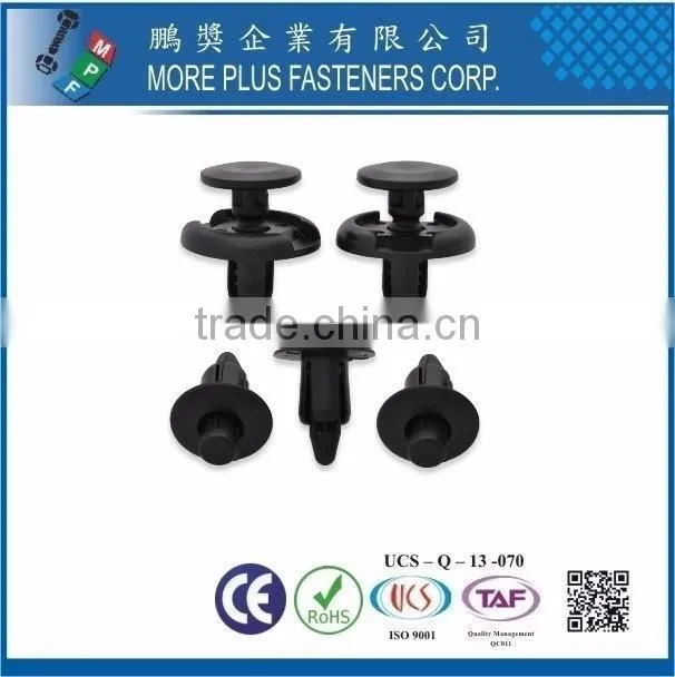 Taiwan Stainless Steel PC N66 Natural Black Nylon Plastic Rivet Plastic Push Rivets Plastic Snap Rivets