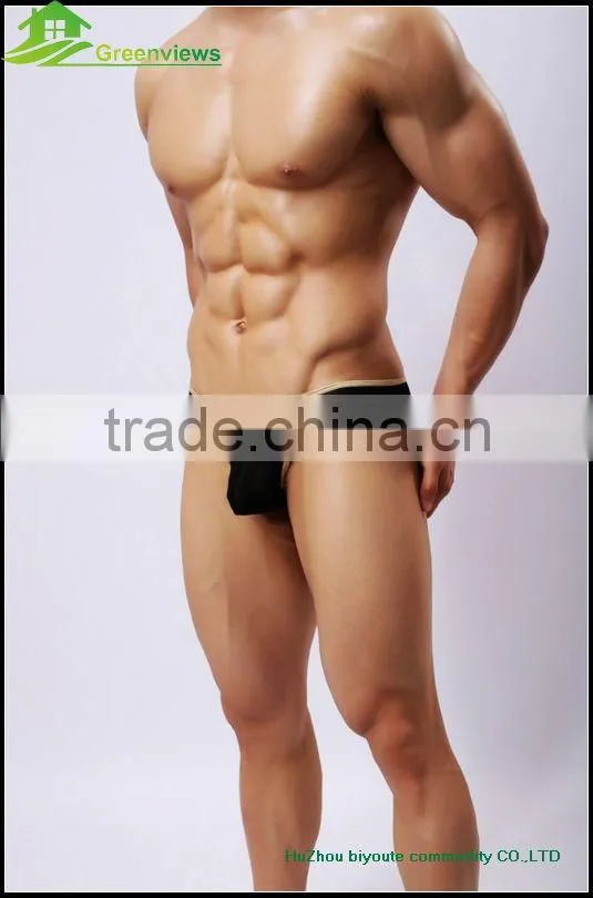 Gauze men underwear in thongs jock strap photo of transparent gauze mens sexy underwear thongs g-string