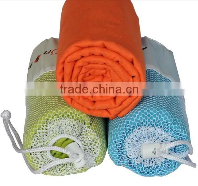 mesh bag microfiber fabric suede absorbent sport towels