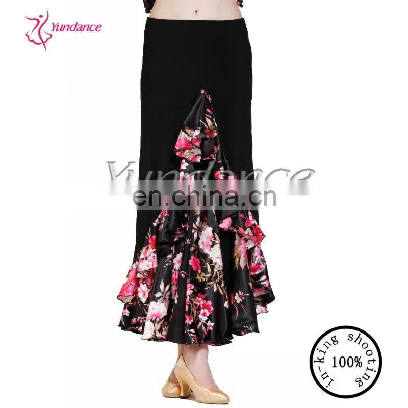 AB024 Flower Print Dance Performance Wear Dance Costumes Cloth