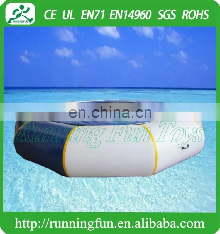 Inflatable water trampoline for aqua park